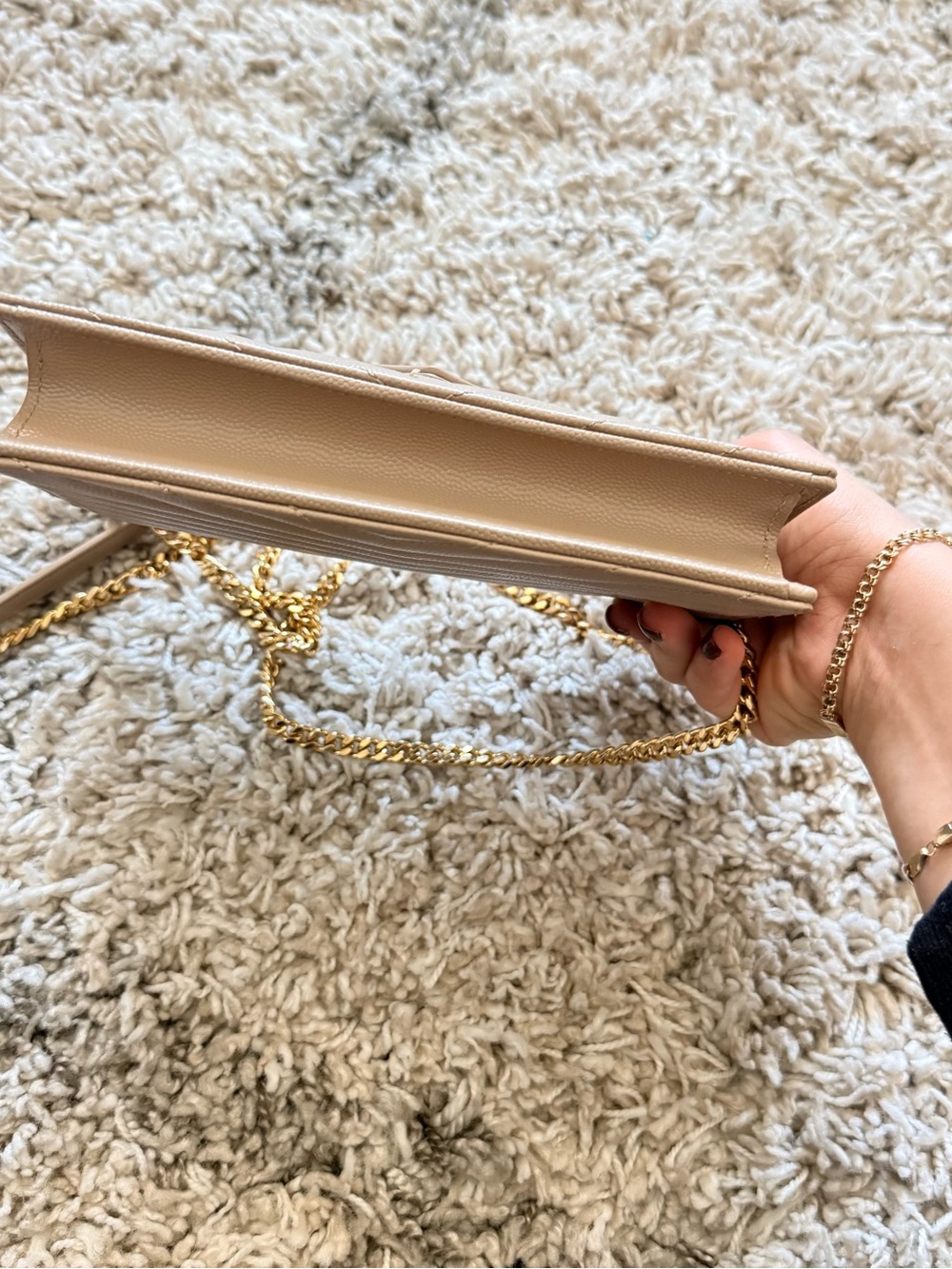 Saint Laurent Leather Chain Crossbody - Picture 4 of 16